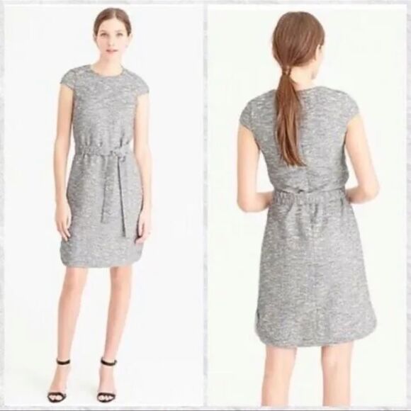 NWT JCREW Cap Sleeve Tweed Dress 8 - Picture 1 of 13